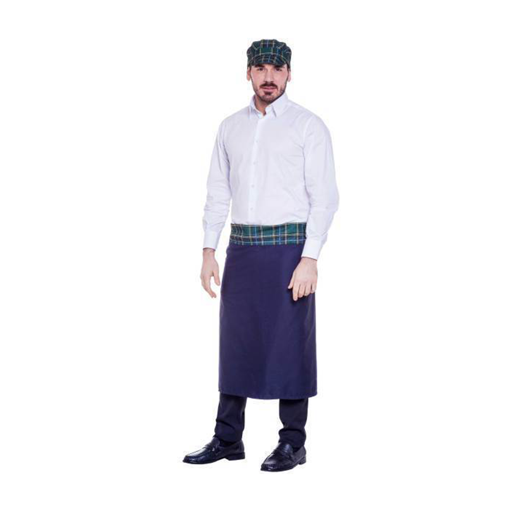 GREMBIULE SCOZZESE LUNGO NAVY