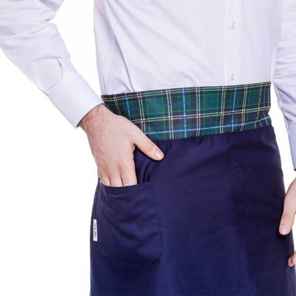 GREMBIULE SCOZZESE LUNGO NAVY