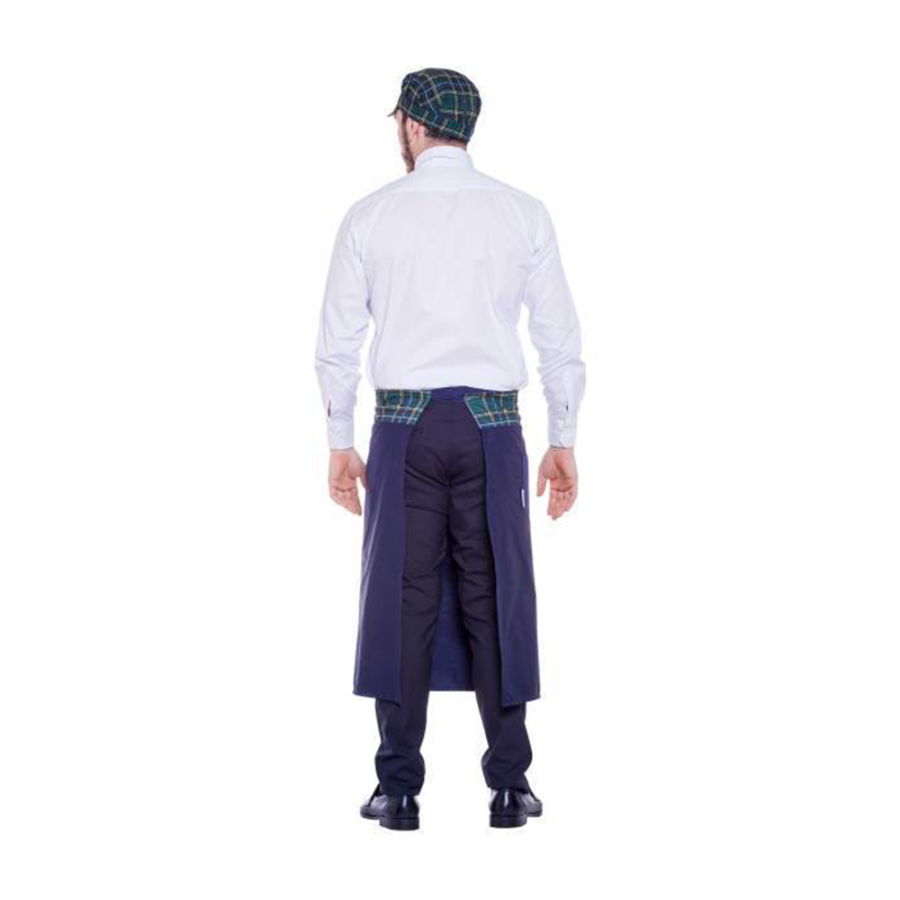 GREMBIULE SCOZZESE LUNGO NAVY