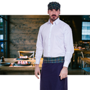 GREMBIULE SCOZZESE LUNGO NAVY